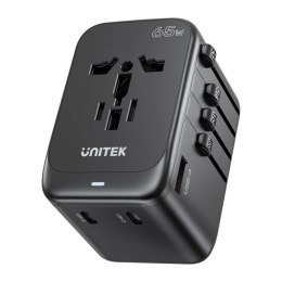 UNITEK ŁADOWARKA PODRÓŻNA EU/US/UK/AUS GAN PD 65W Unitek