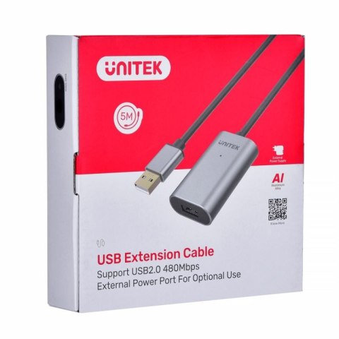 UNITEK WZMACNIACZ SYGNAŁU USB 2.0, 5M, PREMIUM Unitek
