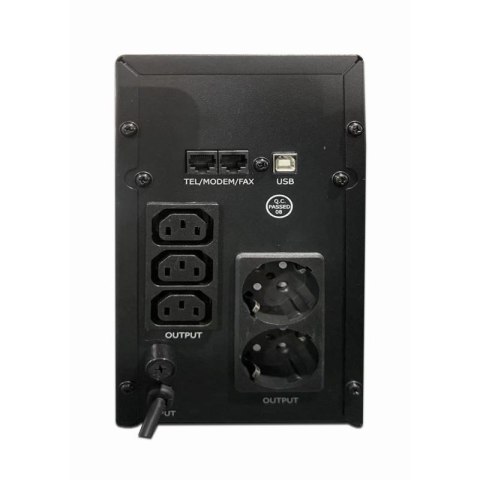 ENERGENIE ZASILACZ AWARYJNY UPS AVR 2000VA LCD, 3X C13, 2X SCHUKO, USB, RJ45 ENERGENIE