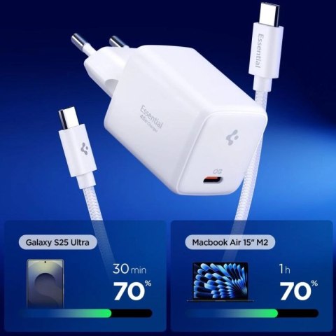 Ładowarka sieciowa Spigen EE451EU Essential USB-C 45W - biała Spigen