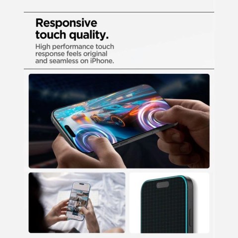Szkło hartowane Spigen Glas.tR AlignMaster Slim 3-Pack na iPhone 17 Pro Spigen
