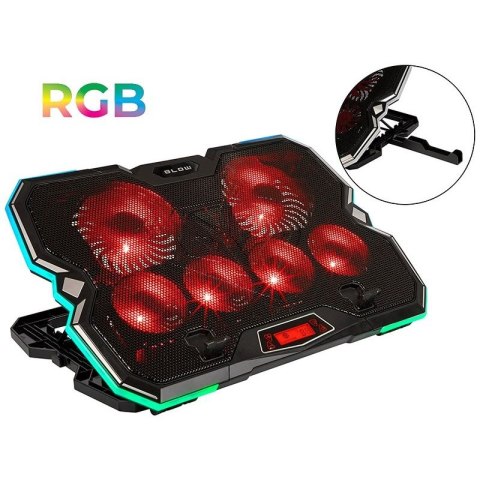 BLOW PODSTAWKA CHŁODZĄCA LAPTOP 6 FAN VORTEX RGB BLOW