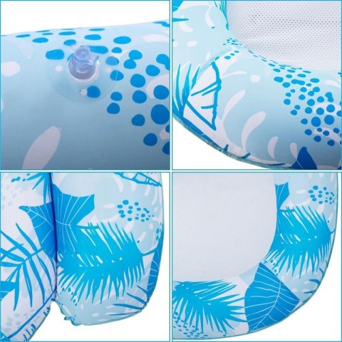MATERAC DMUCHANY 84x95x28CM PŁYWAJĄCY LEŻAK Z SIATKĄ 33365 Jilong