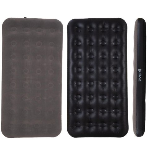 MATERAC FLOKOWANY 1-OSOBOWY SZARY 191x99x22CM 24638 Jilong