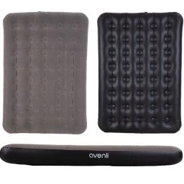 MATERAC FLOKOWANY 2-OSOBOWY SZARY 191x137x22CM 24639 Jilong