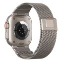 Bransoleta Tech-Protect Milano Vanguard na Apple Watch (44 / 45 / 46 / 49 mm) - tytanowa Tech-Protect