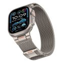 Bransoleta Tech-Protect Milano Vanguard na Apple Watch (44 / 45 / 46 / 49 mm) - tytanowa Tech-Protect
