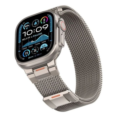 Bransoleta Tech-Protect Milano Vanguard na Apple Watch (44 / 45 / 46 / 49 mm) - tytanowa Tech-Protect