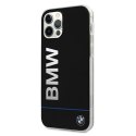 Etui BMW Hardcase Signature Printed Logo na iPhone 12 / 12 Pro - czarne BMW