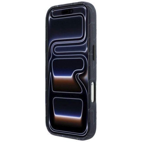 Etui Karl Lagerfeld Monogram logo MagSafe na iPhone 17 Pro - niebieskie Karl Lagerfeld