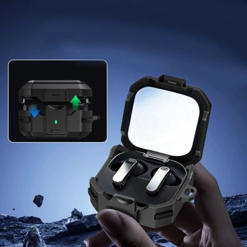 Etui Tech-Protect Carbonox MagSafe na Samsung Galaxy Buds 4 / 4 Pro - czarne Tech-Protect