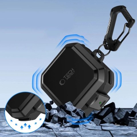 Etui Tech-Protect Carbonox MagSafe na Samsung Galaxy Buds 4 / 4 Pro - czarne Tech-Protect