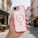 Etui Tech-Protect Magmat MagSafe na iPhone 16e / 17e - przezroczysto-różowe Tech-Protect