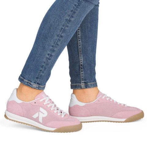 Półbuty damskie sneakersy komfortowe różowe Rieker W4000-31 Rieker