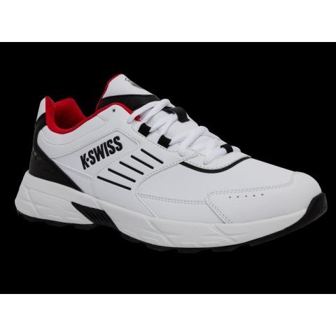 Sneakersy K-swiss FARIO LTH WHITE/BLACK/MARS RED-M (04778-122-M) WD