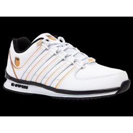 Sneakersy K-swiss RINZLER WHITE/ORANGE POPPY/BLACK-M (01235-185-M) WD