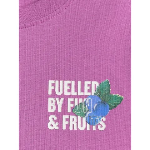 T-shirt loose z nadrukiem dziewczęc 4F 4FJRSS26TTSHF3827-51S 4f
