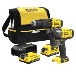 STANLEY ZESTAW V20 SFMCK465D2S (SFMCD711+SFMCF800) 2x2,0Ah Stanley