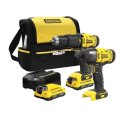 STANLEY ZESTAW V20 SFMCK465D2S (SFMCD711+SFMCF800) 2x2,0Ah Stanley