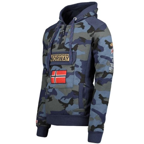 Geographical Norway GYMCLASS MEN CAMO 100 (WT1663H/GN/MILITAIRE BLUE) Geographical Norway