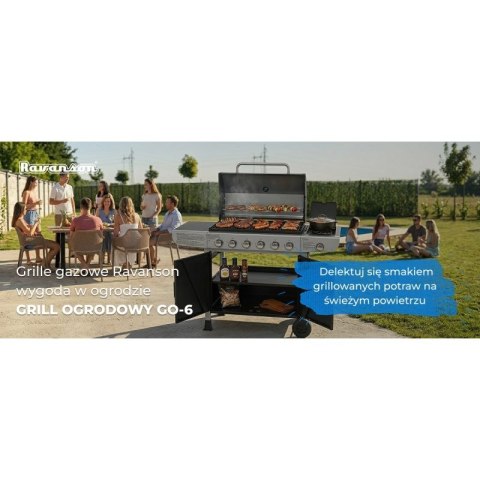 Grill gazowy Ravanson GO-6 15,1 kW Ravanson