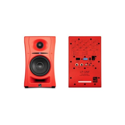 KALI AUDIO LP-UNF-R - Para monitorów odsłuchowych z Bluetooth. Głośniki multimedialne, czerwone. KALI AUDIO