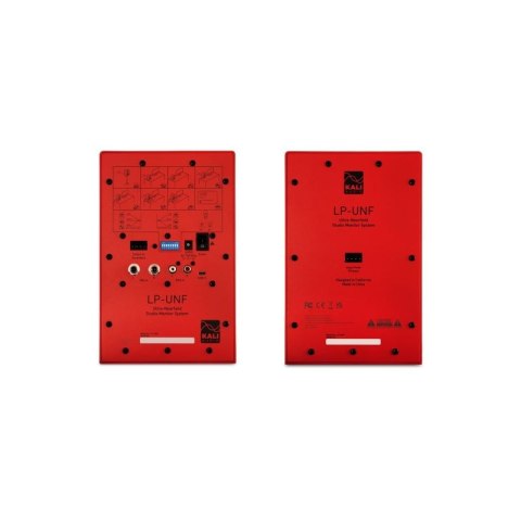KALI AUDIO LP-UNF-R - Para monitorów odsłuchowych z Bluetooth. Głośniki multimedialne, czerwone. KALI AUDIO