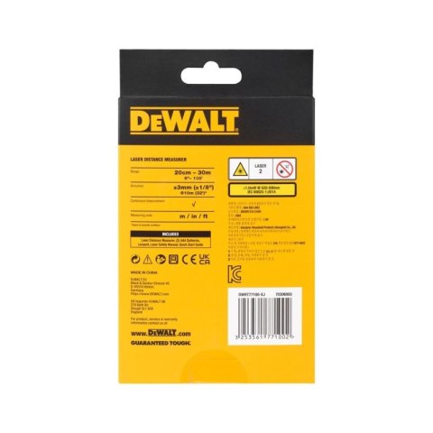 Dalmierz laserowy DeWalt DWHT77100-XJ 30m Dewalt