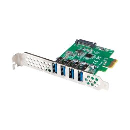 LANBERG KARTA PCI-E X1 -> 4X USB-A 3.1 GEN1 ŚLEDŹ LOW PROFILE PCE-US3-004 Lanberg