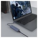 SAVIO AK-58 3-PORTOWY HUB USB-A Z ADAPTEREM RJ-45 Savio
