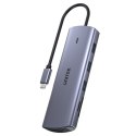 UNITEK HUB USB-C 9W1, HDMI, VGA, SD, RJ45, 3X USB-A, PD 100W Unitek