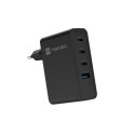 NATEC ŁADOWARKA SIECIOWA RIBERA GAN 3X USB-C 1X USB-A 100W CZARNA NATEC