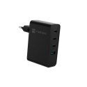 NATEC ŁADOWARKA SIECIOWA RIBERA GAN 3X USB-C 1X USB-A 100W CZARNA NATEC