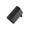 NATEC ŁADOWARKA SIECIOWA RIBERA GAN 3X USB-C 1X USB-A 100W CZARNA NATEC