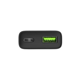 NATEC ŁADOWARKA SIECIOWA RIBERA GAN SLIM 1X USB-A + 1X USB-C 20W CZARNA NATEC