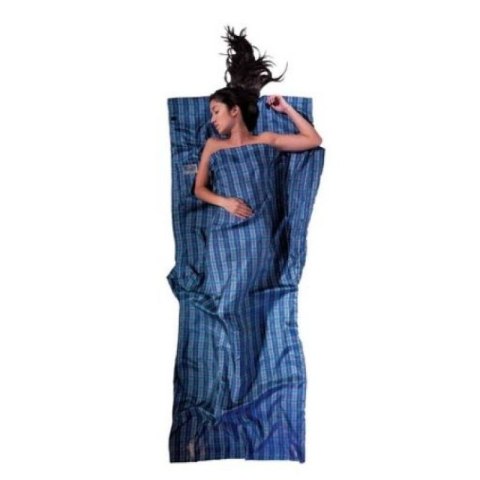 Wkładka do śpiwora Cocoon TravelSheet Silk, checked silk COCOON
