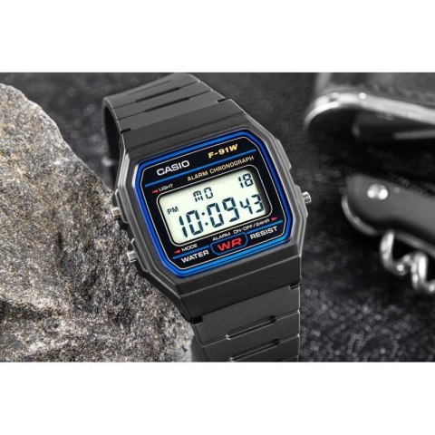 Zegarek Męski CASIO F-91W-1YEG + BOX CASIO