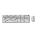 GEMBIRD BEZPRZEWODOWY ZESTAW KLAWIATURY + MYSZ SILENT KEY PRO BUSINESS, BIAŁY, UKŁAD RU Gembird