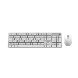 GEMBIRD BEZPRZEWODOWY ZESTAW KLAWIATURY + MYSZ SILENT KEY PRO BUSINESS, BIAŁY, UKŁAD RU Gembird