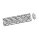 GEMBIRD BEZPRZEWODOWY ZESTAW KLAWIATURY + MYSZ SILENT KEY PRO BUSINESS, BIAŁY, UKŁAD RU Gembird