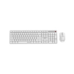 GEMBIRD BEZPRZEWODOWY ZESTAW KLAWIATURY + MYSZ SILENT KEY PRO BUSINESS, BIAŁY, UKŁAD US Gembird