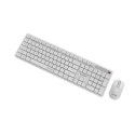 GEMBIRD BEZPRZEWODOWY ZESTAW KLAWIATURY + MYSZ SILENT KEY PRO BUSINESS, BIAŁY, UKŁAD US Gembird