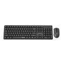 GEMBIRD BEZPRZEWODOWY ZESTAW KLAWIATURY +MYSZ SILENT KEY PRO BUSINESS, CZARNY, UKŁAD RU Gembird