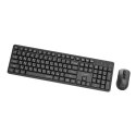GEMBIRD BEZPRZEWODOWY ZESTAW KLAWIATURY +MYSZ SILENT KEY PRO BUSINESS, CZARNY, UKŁAD RU Gembird