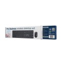 GEMBIRD BEZPRZEWODOWY ZESTAW KLAWIATURY +MYSZ SILENT KEY PRO BUSINESS, CZARNY, UKŁAD RU Gembird