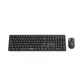 GEMBIRD BEZPRZEWODOWY ZESTAW KLAWIATURY + MYSZ SILENT KEY PRO BUSINESS, CZARNY, UKŁAD US Gembird