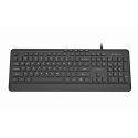 GEMBIRD KLAWIATURA PRZEWODOWA MULTIMEDIALNA SLIM, USB 5 KLAWISZY HOTKEYS, US LAYOUT, CZARNA Gembird