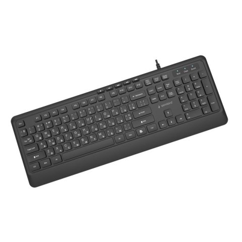 GEMBIRD PRZEWODOWA KLAWIATURA MULTIMEDIALNA SLIM 5 KLAWISZY HOTKEYS, RU LAYOUT, CZARNA Gembird