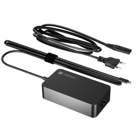 NATEC ZASILACZ ŁADOWARKA GRAYLING GAN USB-C 65W DO LAPTOPÓW, TABLETÓW, TELEFONÓW NATEC