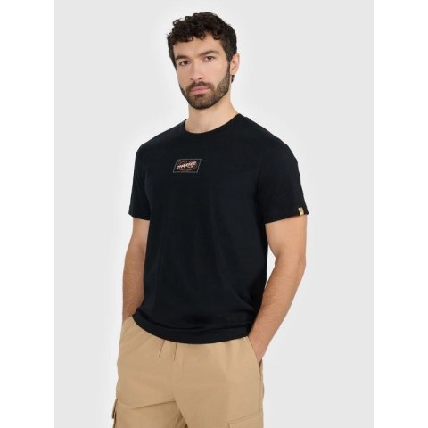 T-shirt regular z nadrukiem męski 4F 4FRAW25TTSHM3377-20S 4f